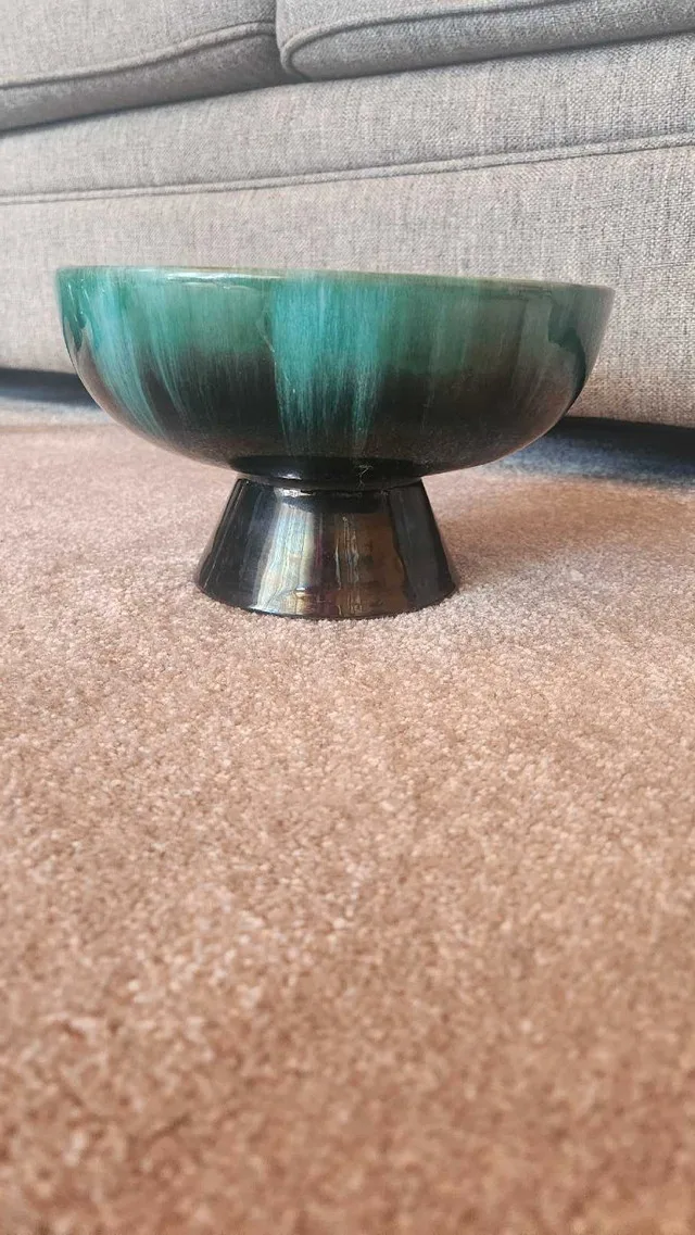 Blue Mountain Pottery - Ceramic Footed Bowl thumbnail