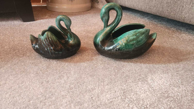 Blue Mountain Pottery - Swan Planters