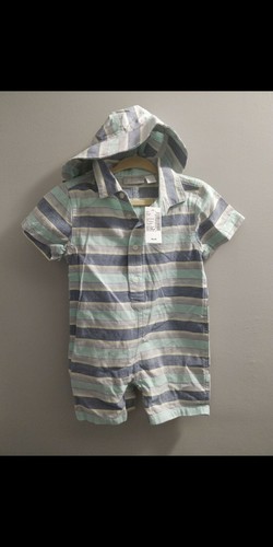 Children's Place Romper & Hat Set