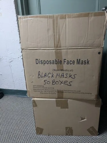Black Disposable Face Masks 5 boxes image indicator(2)