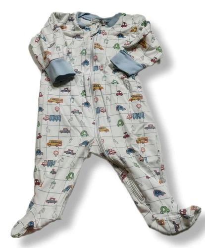 Pima Cotton Footed Zipper Sleeper 3m Kissy Kissy - photo 2
