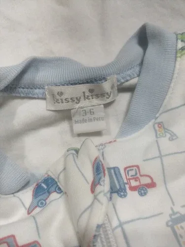 Pima Cotton Footed Zipper Sleeper 3m Kissy Kissy image indicator(4)