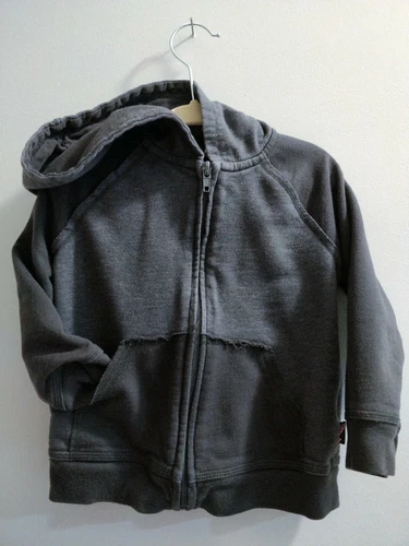 Rugged Gray Zipper Hoodie size 2t