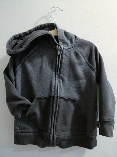 Rugged Gray Zipper Hoodie size 2t