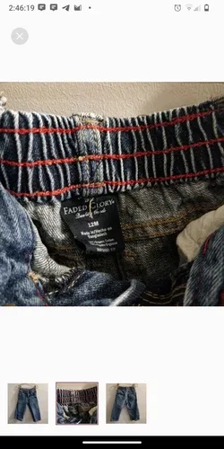Faded Glory Organic Cotton Jeans 12m image indicator(3)