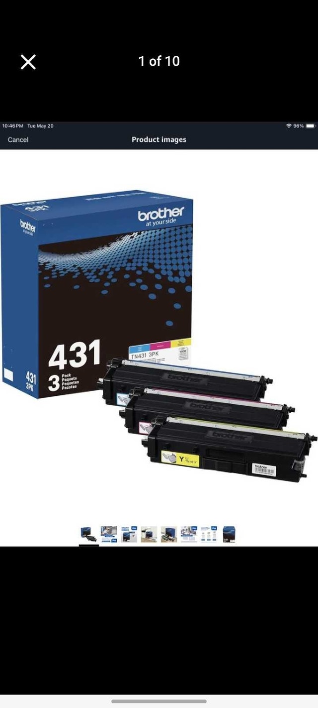 New Brother Genuine TN431 3pk Colour Toner Cartridge