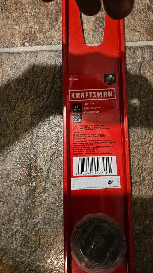 Craftsman 48" I-Beam Level image indicator(2)