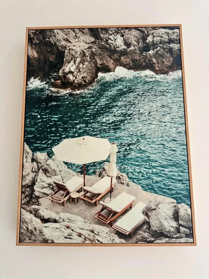 Middle of Nowhere Coastal Rocks Canvas Art 18x24 thumbnail