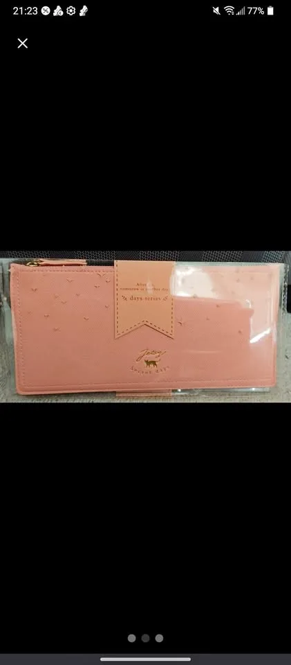 JETOY Pink Soft Wallet Long Wallet thumbnail