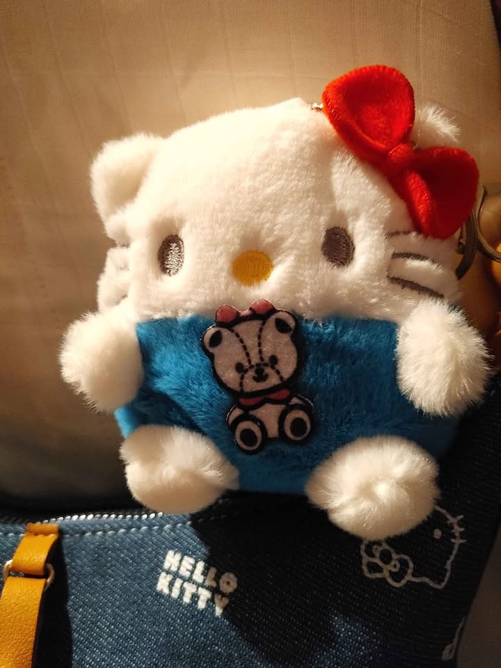 Hello Kitty Denim Shoulder Bag + Coin Purse Pendant - photo 3