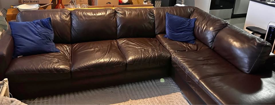 Leather couch
