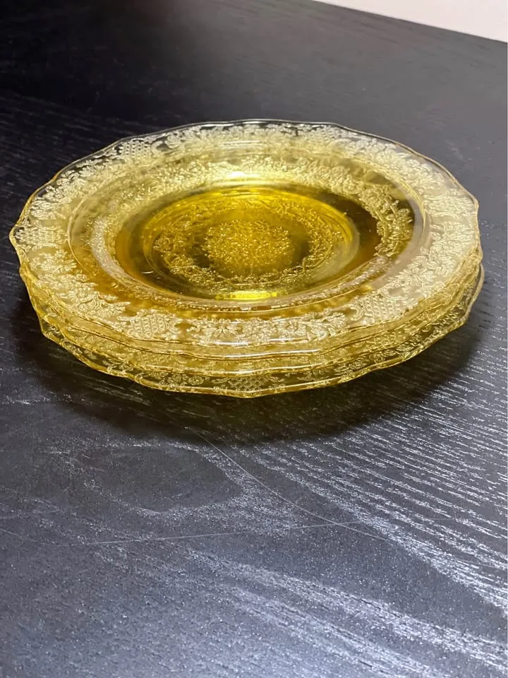 Federal Glass Normandie Plates Set of 4 image indicator(2)