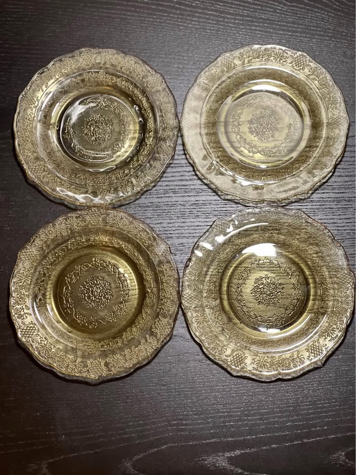 Federal Glass Normandie Plates Set of 4 - photo 5