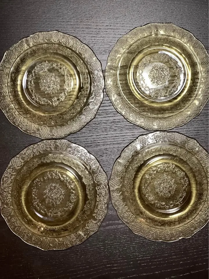 Federal Glass Normandie Plates Set of 4 image indicator(6)