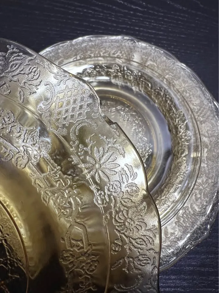 Federal Glass Normandie Plates Set of 4 image indicator(7)