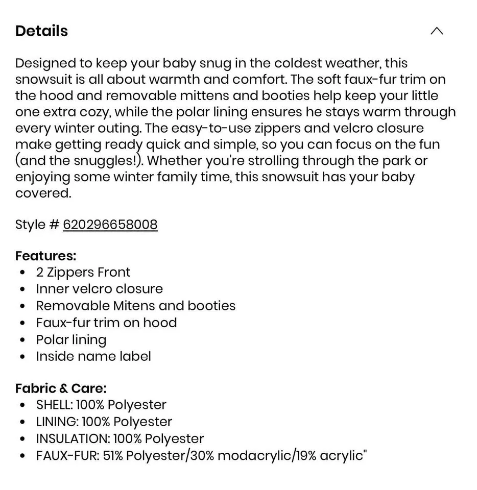 Infant snowsuit image indicator(4)