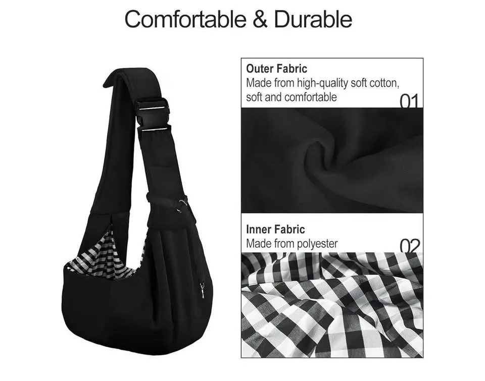 Pet carrier sling for small dog image indicator(4)