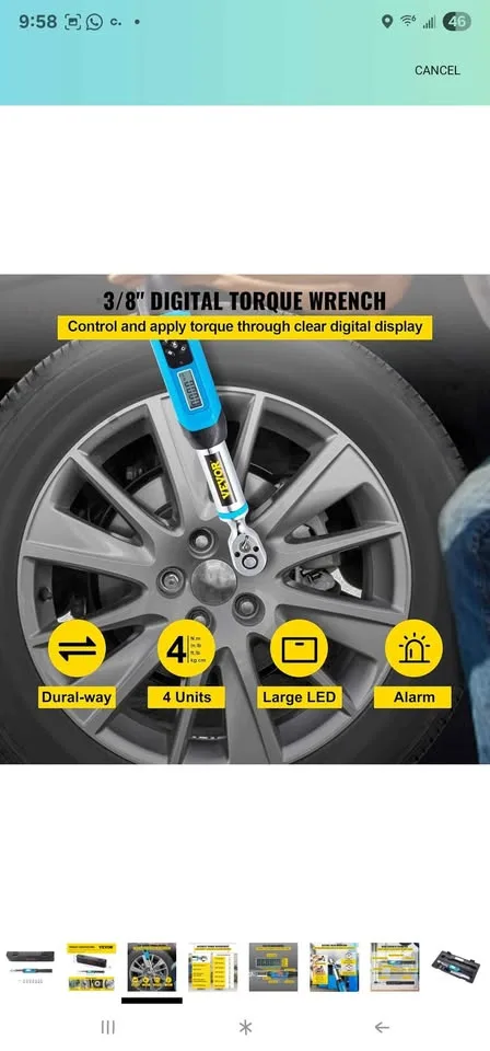 VEVOR Digital Torque Wrench image indicator(7)