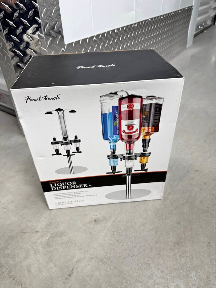 3 Bottle Rotating Liquor Dispenser
