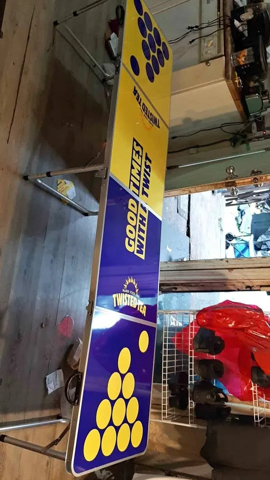 Twisted tea beer pong table thumbnail