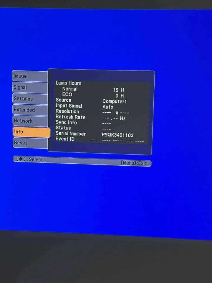 Epson movie projector (1080p, 16:9, widescreen) image indicator(3)