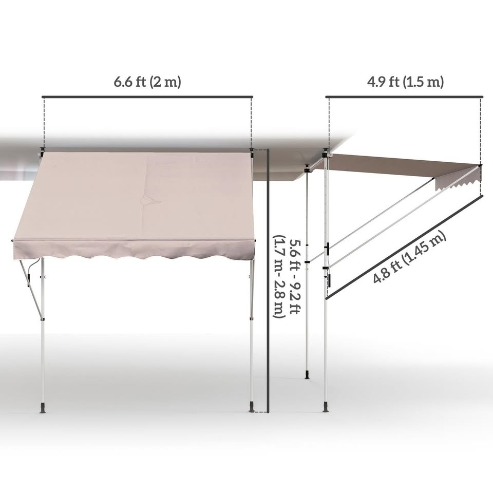 Manual Retractable Patio Awning - photo 2