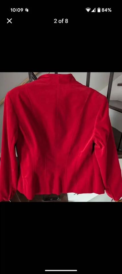 Women's Red Velvet Jones New York Fitted Blazer, Size Large image indicator(5)
