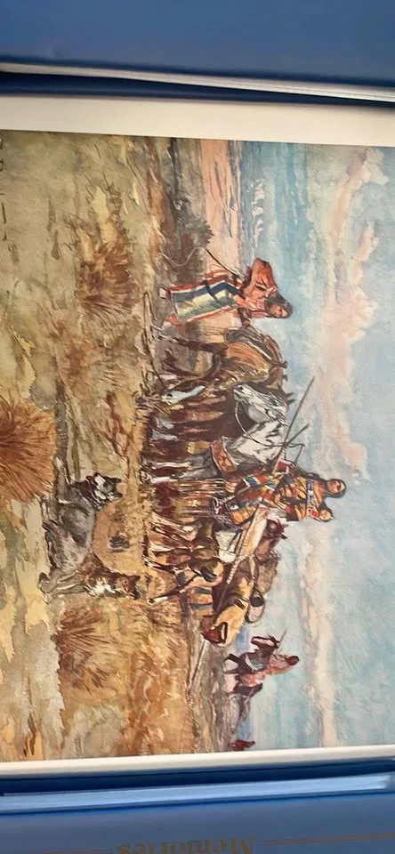 Charles M Russell Print - “Breaking Camp” - 19”x14” thumbnail