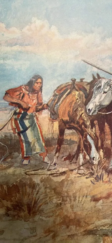 Charles M Russell Print - “Breaking Camp” - 19”x14” image indicator(3)