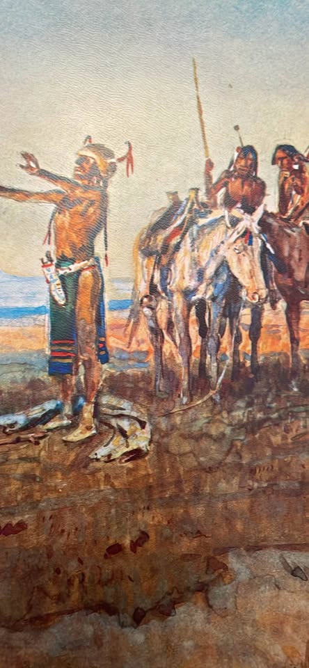 Charles M Russell Print - “Invocation To The Sun” -19” x 14” - photo 2