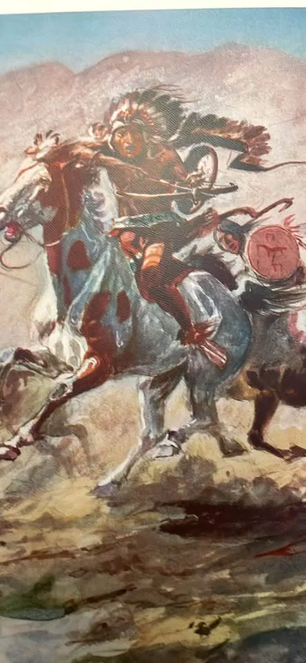 Charles M Russell Print - “Redskin Raiders” - 19x14 image indicator(3)