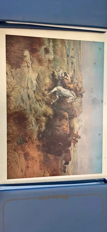 Charles M Russell Print -19x14- “The Land of Good Hunting” thumbnail