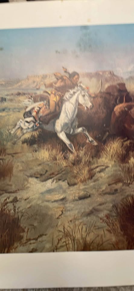 Charles M Russell Print -19x14- “The Land of Good Hunting” - photo 2