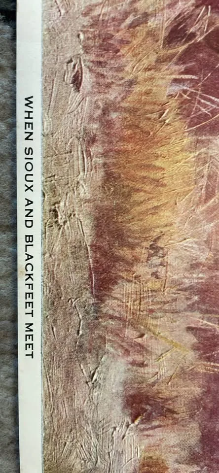 Charles M Russell Print - “When Sioux and Blackfeet Meet” -9” x image indicator(3)