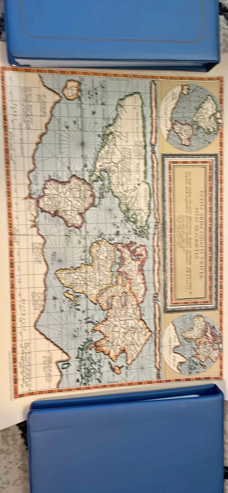 1589 World Map - 24”x18”