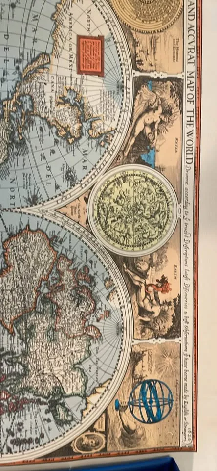 1627 A New and Accvrat Map of the World 24”x18” image indicator(5)