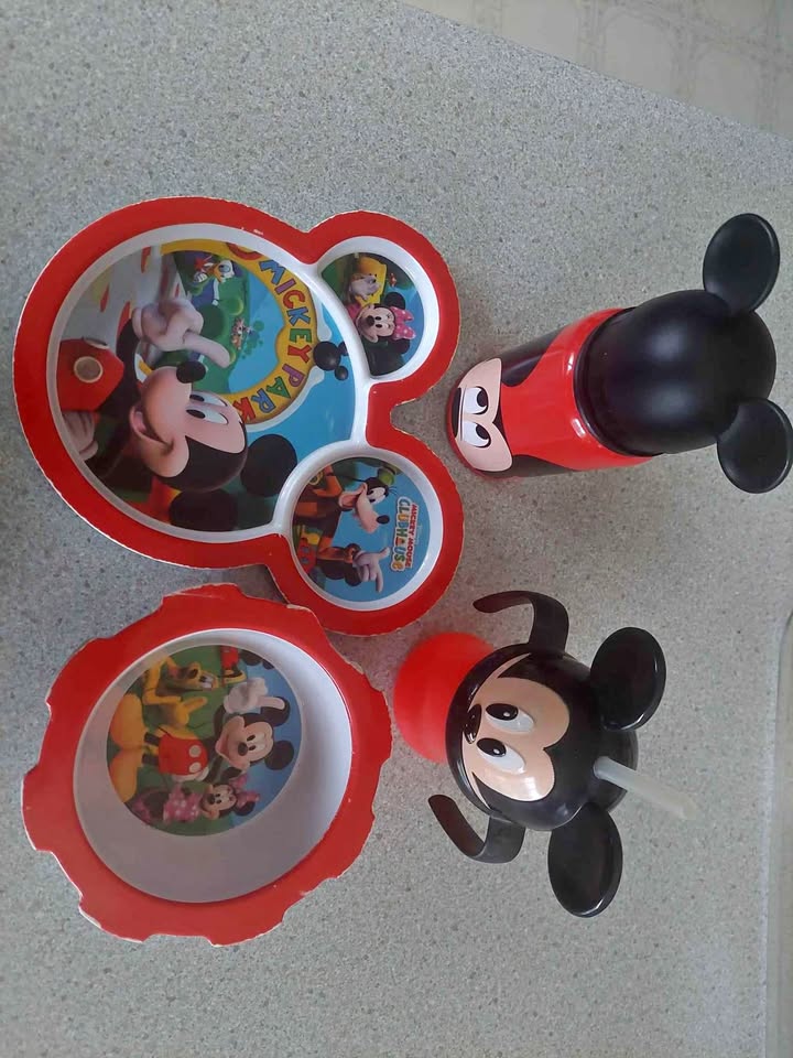 Mickey Mouse Dishes, Sippy Cup, Water Bottle