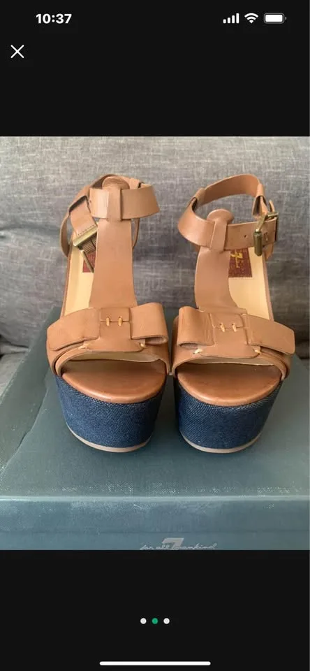 7 for all mankind wedge platform sandal—Size 7.5 image indicator(2)