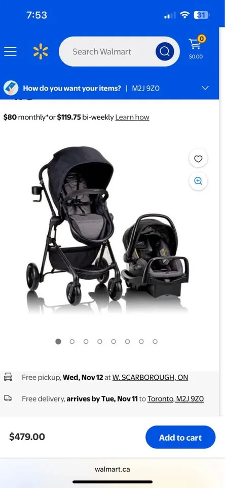 Evenflo pivot travel system - stroller and car seat combo image indicator(4)