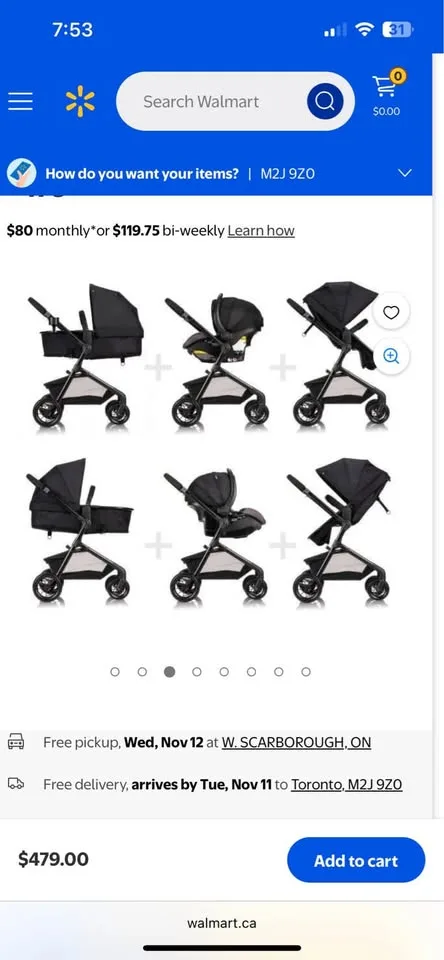 Evenflo pivot travel system - stroller and car seat combo image indicator(5)