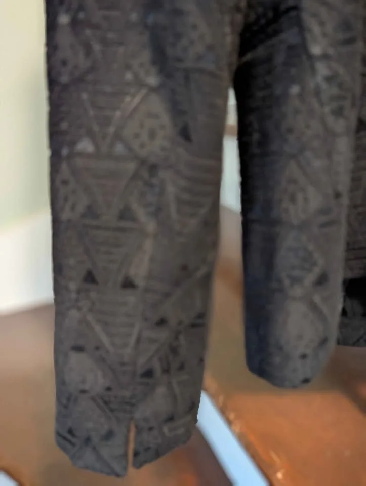 Women's Black Textured Open Front Blazer/Jacket- large image indicator(5)