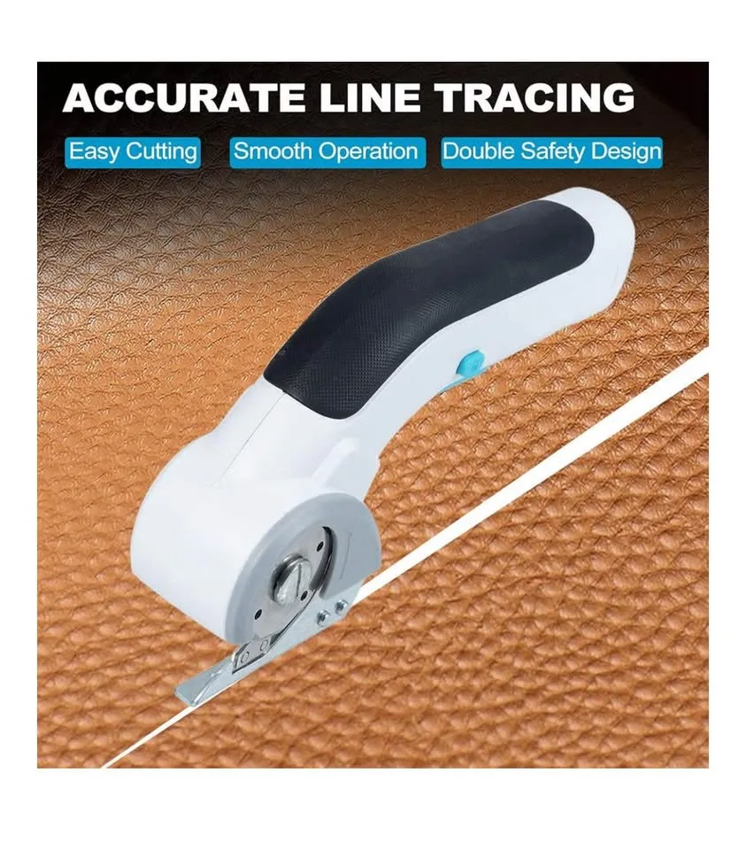 🎀 6V Cordless Electric Tailoring Cutting Machine Cloth Cutter Ca image indicator(2)