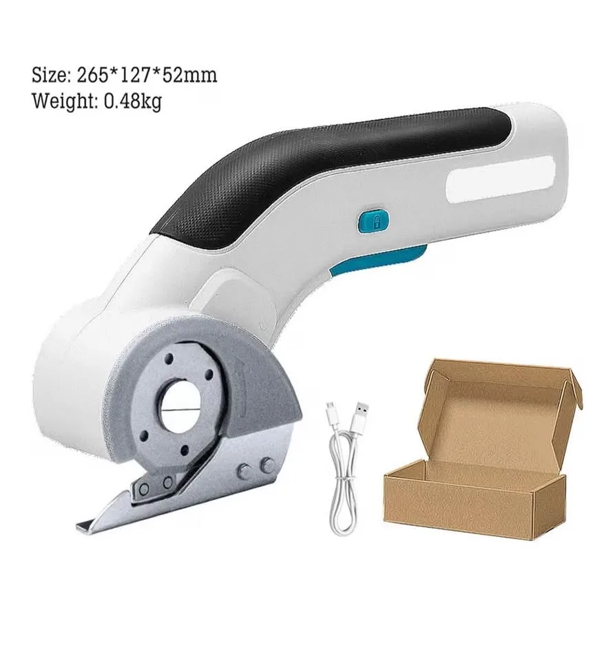 🎀 6V Cordless Electric Tailoring Cutting Machine Cloth Cutter Ca image indicator(4)
