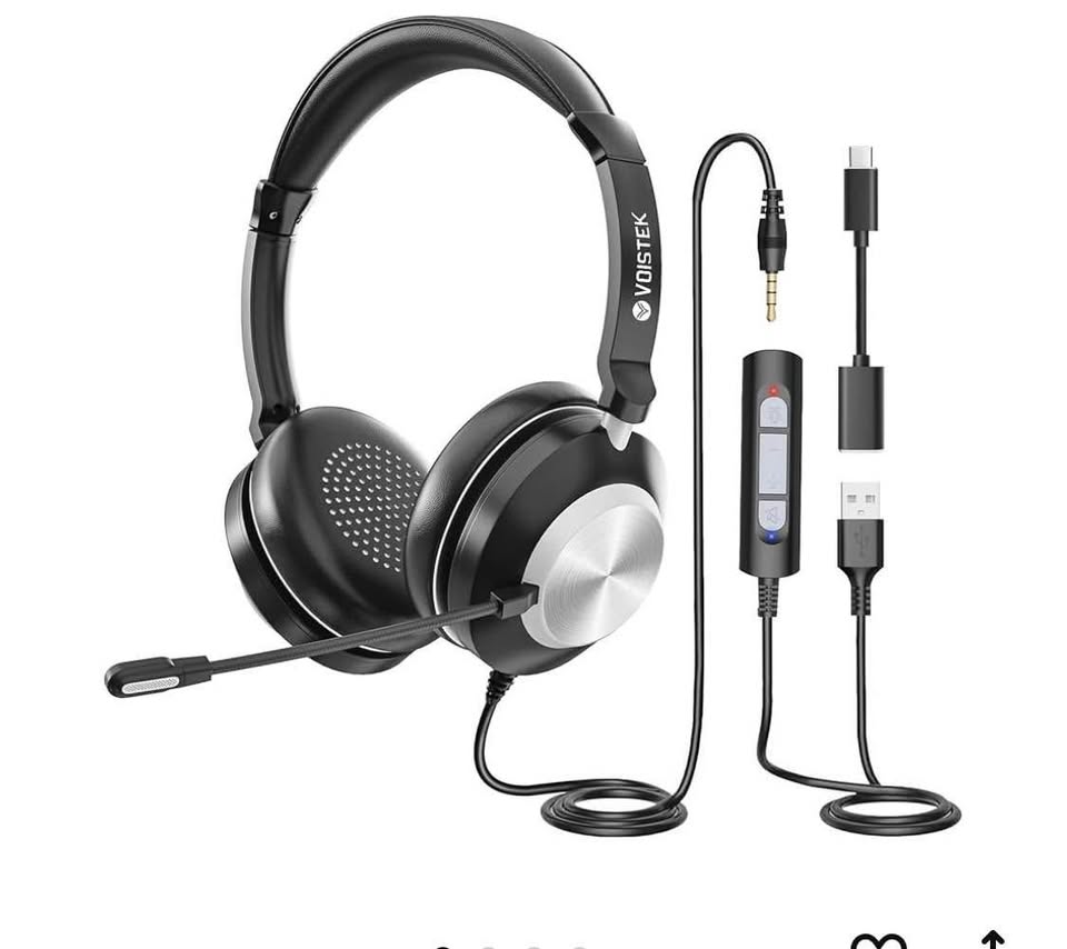 🎧 💻Computer Headphones Wires Headset - photo 2