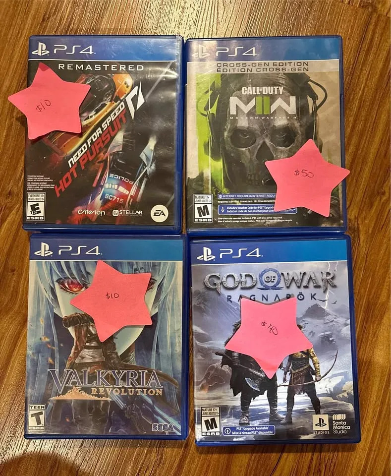 4 PS4 Games