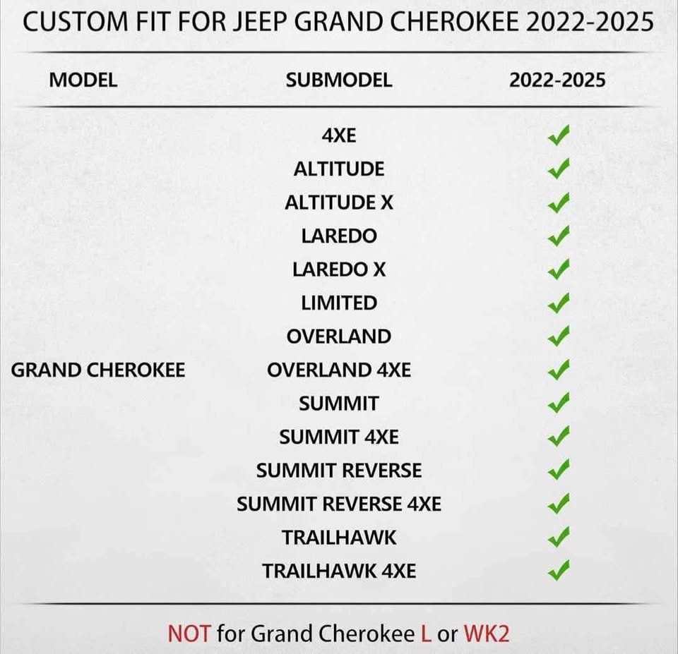 Jeep Grand Cherokee Winter Floor Mats Rigid - photo 4