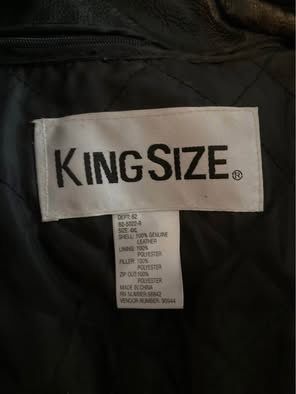 BIG MEN’S LEATHER WINTER COAT 4XL - photo 2
