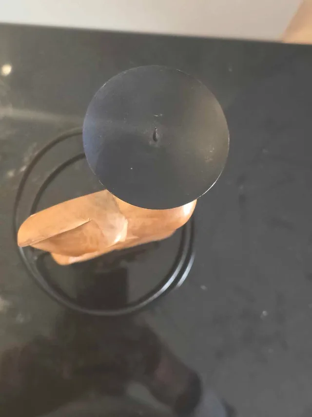 St. Thomas hand carved wooden candle holder image indicator(3)