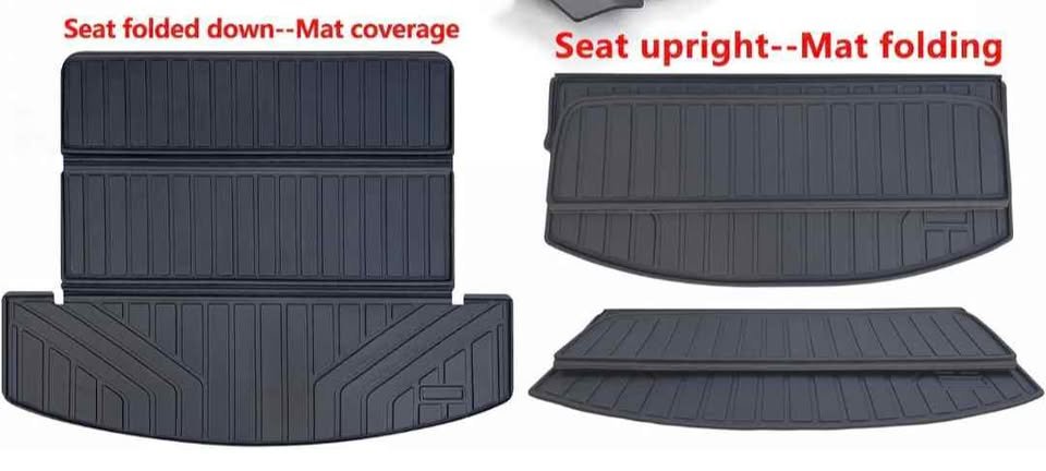 Hyundai Santa Fe Trunk Cargo Mat, covers seat back - photo 2