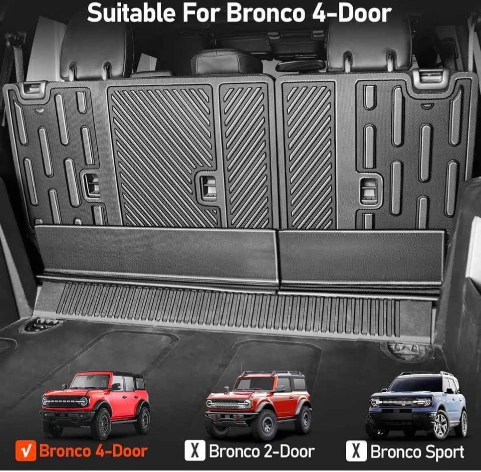 New Ford Bronco - Rear Seat Back Mats - photo 3